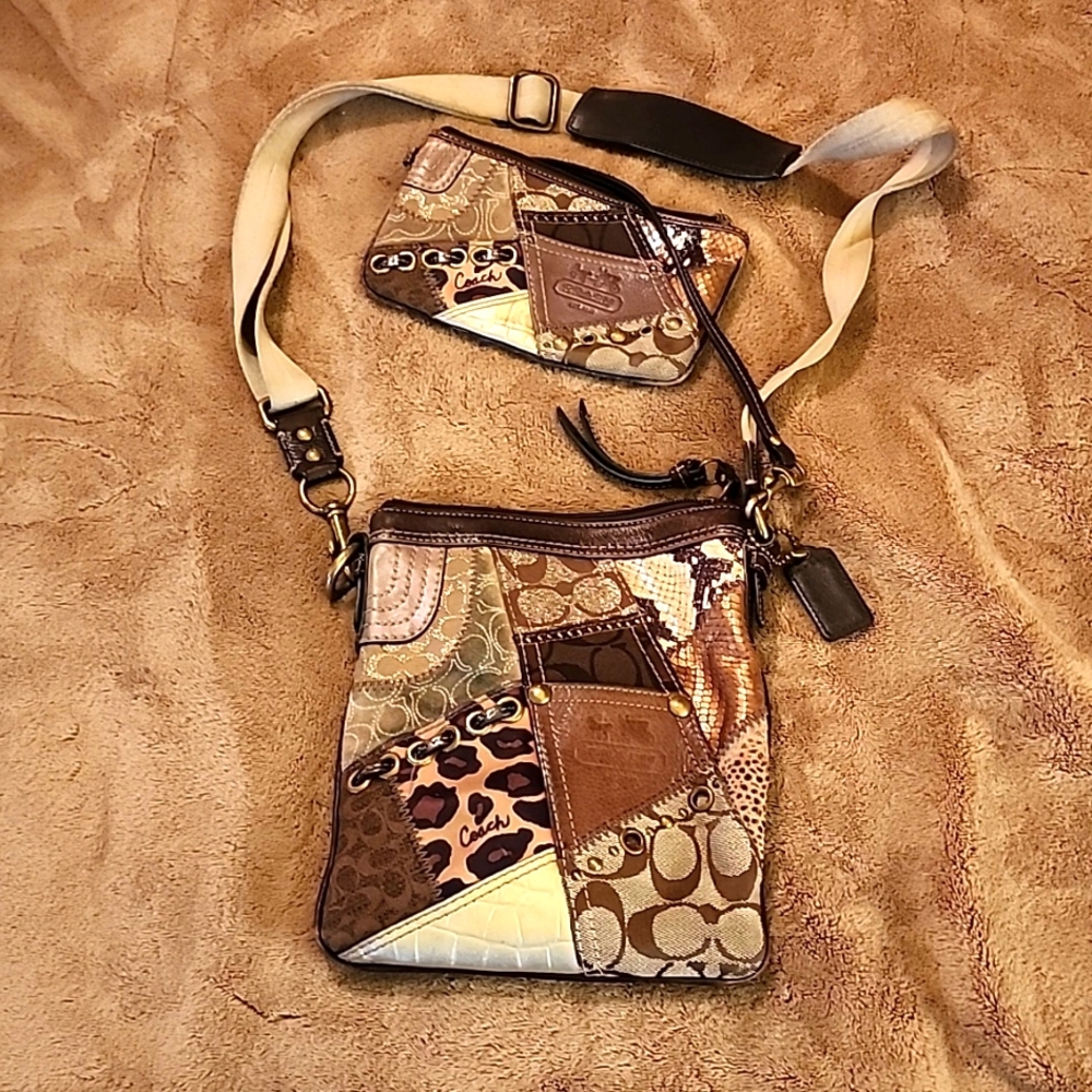 Coach Crossbody bag and wristlet
